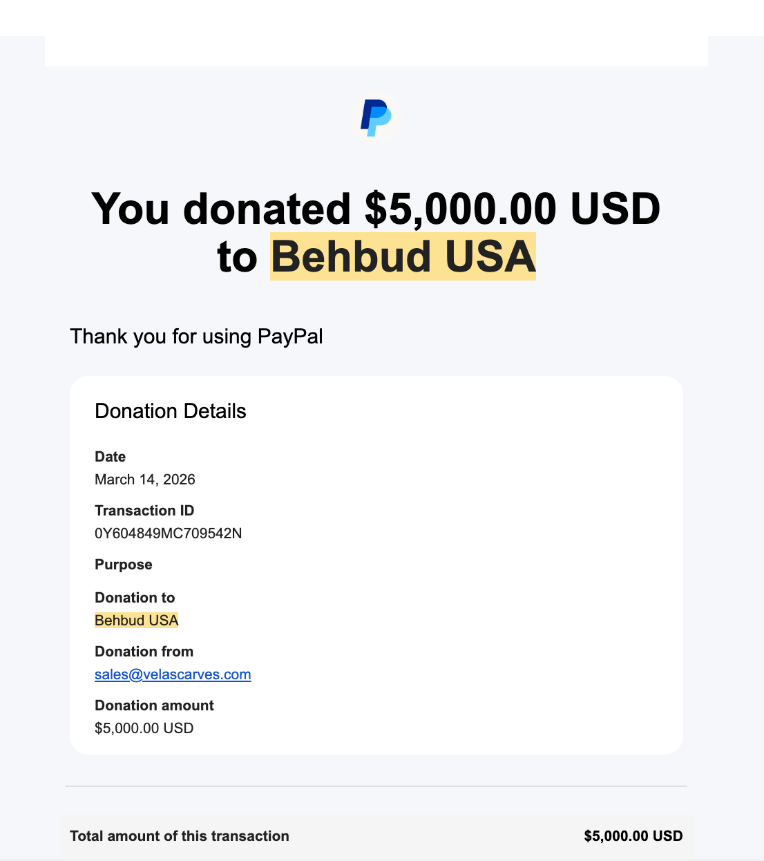 Solidarity Receipt Image