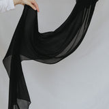 black onyx silk chiffon