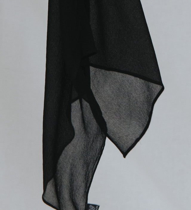 SAMPLE - Black Onyx Silk Chiffon