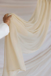 crema crepe chiffon