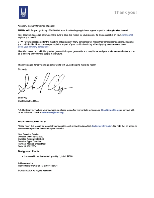 Solidarity Receipt Image