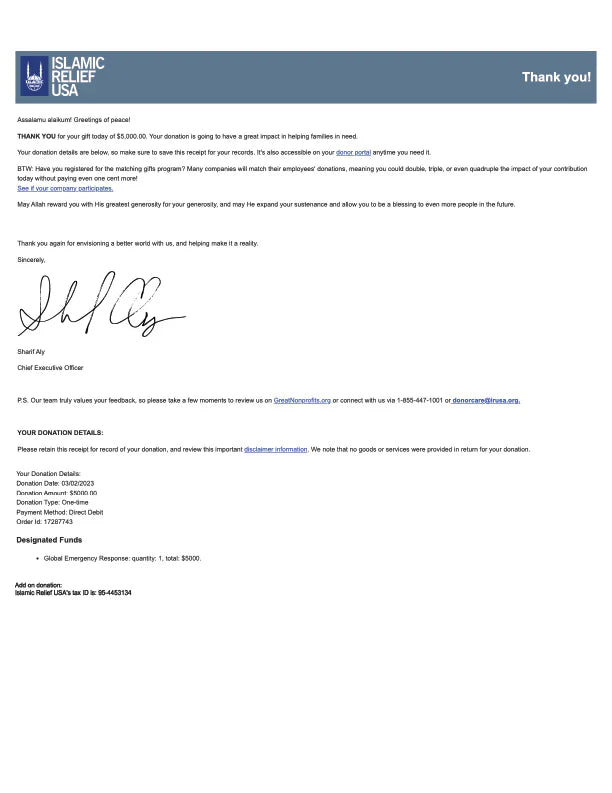 Solidarity Receipt Image