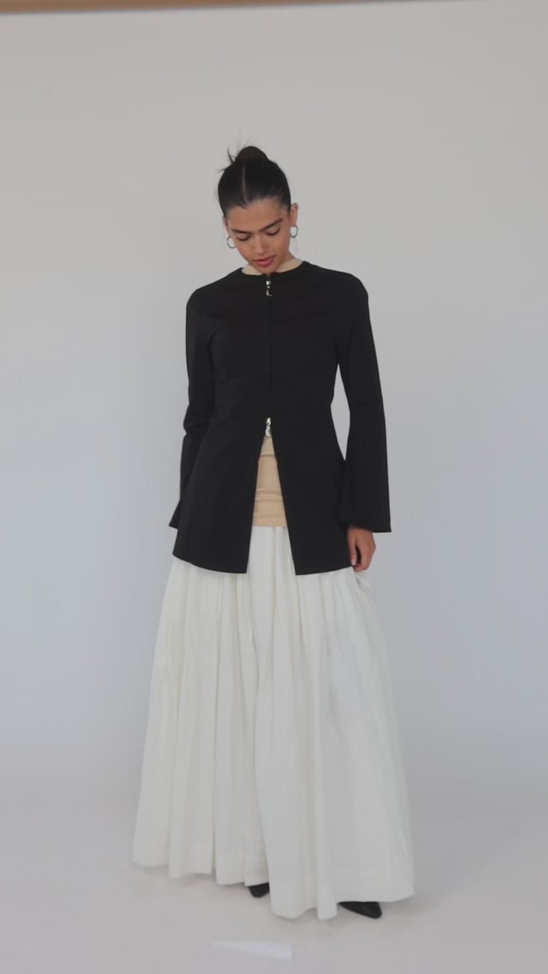 Two Way Zip Top Black - Image 8