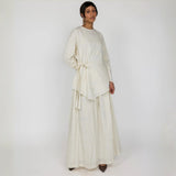 Textured Smocked Waist Skirt