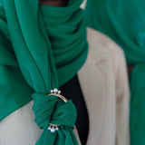 vela emerald silk chiffon