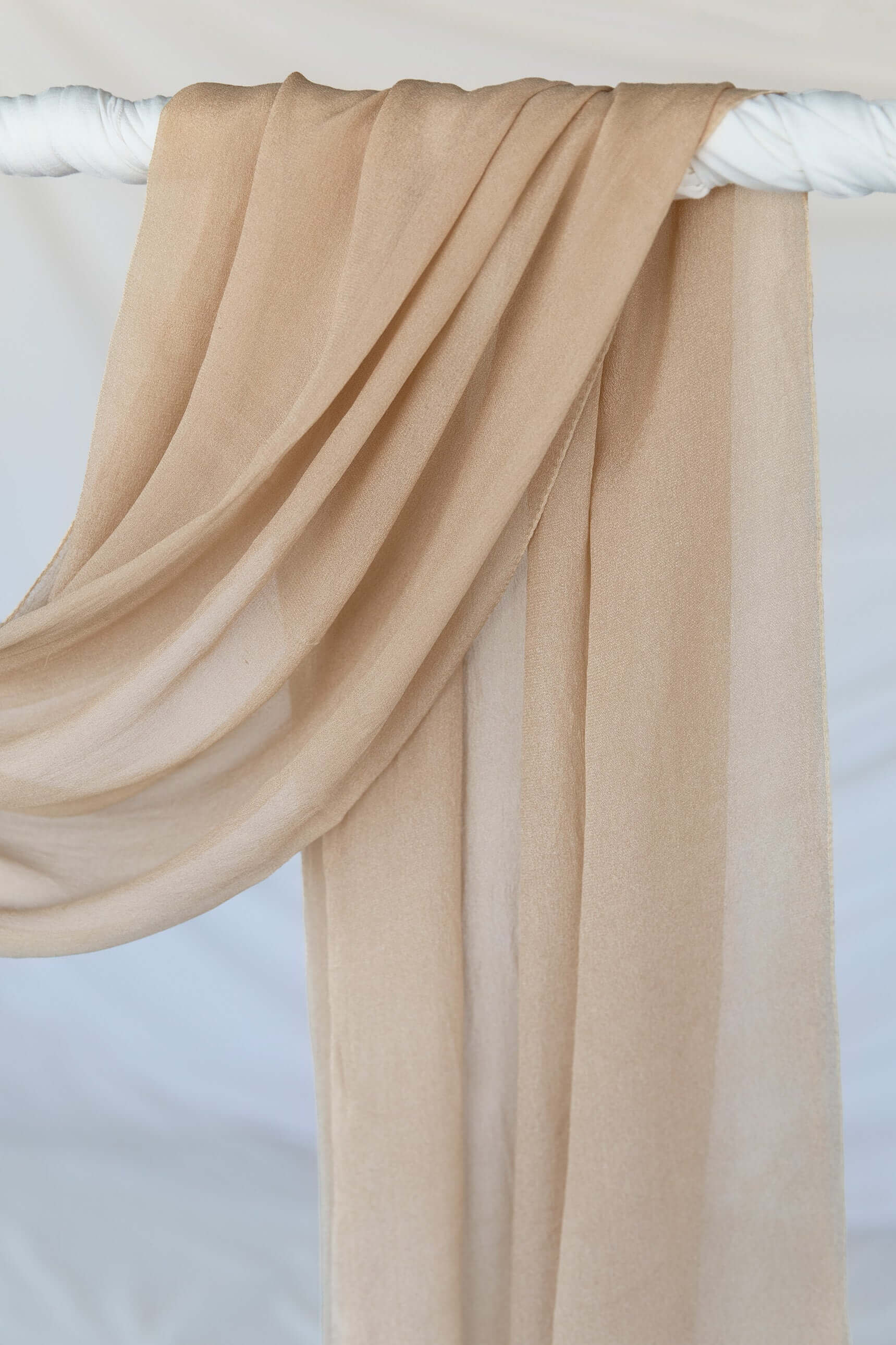 butterscotch glow silk chiffon