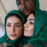 vela emerald silk chiffon