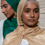 butterscotch glow silk chiffon