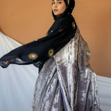 metallic gold abaya - 2 piece SET