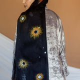 metallic gold abaya - 2 piece SET