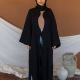 black curve abaya