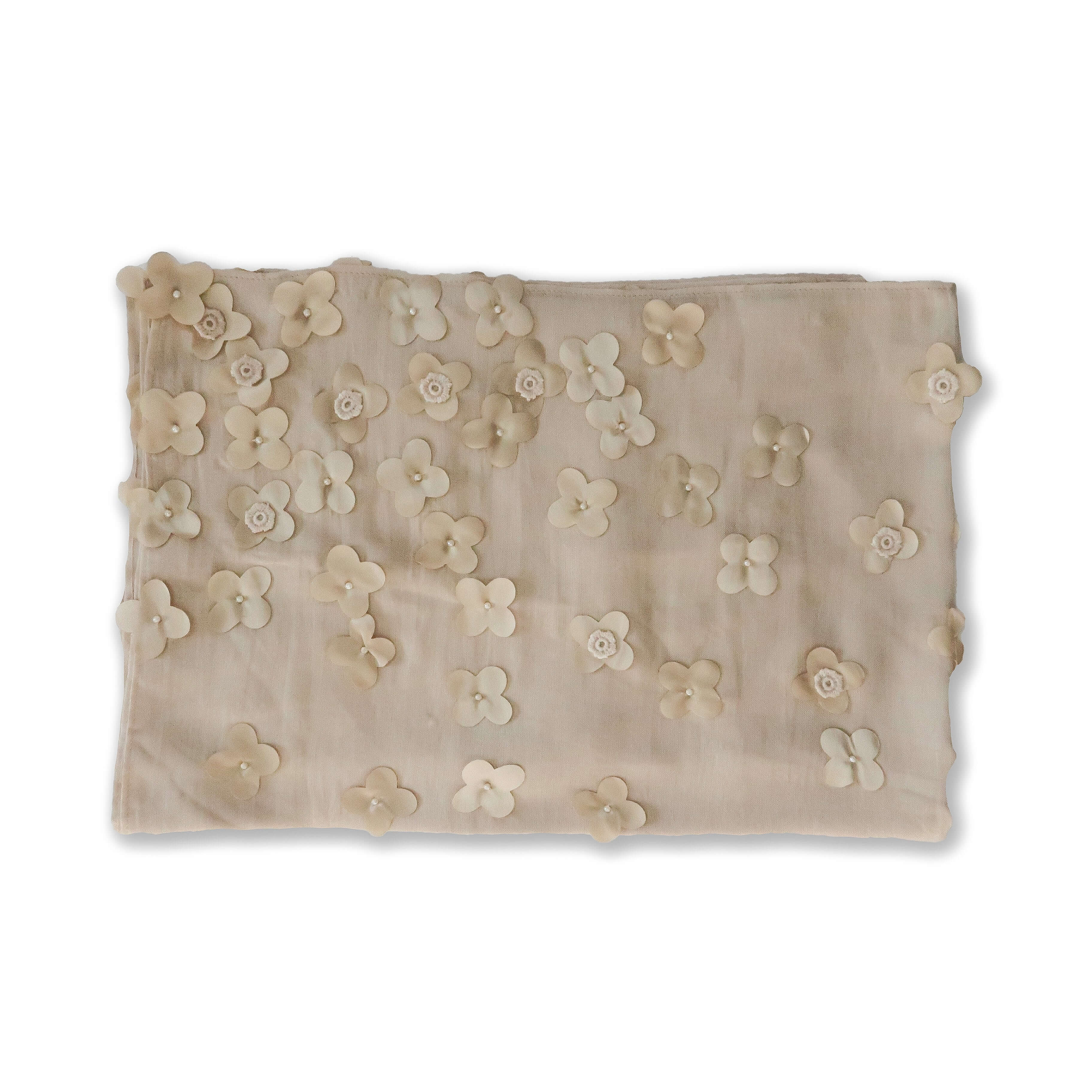 platinum flower petal hijab