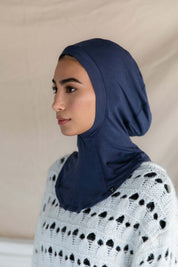 contour hijab indigo ink