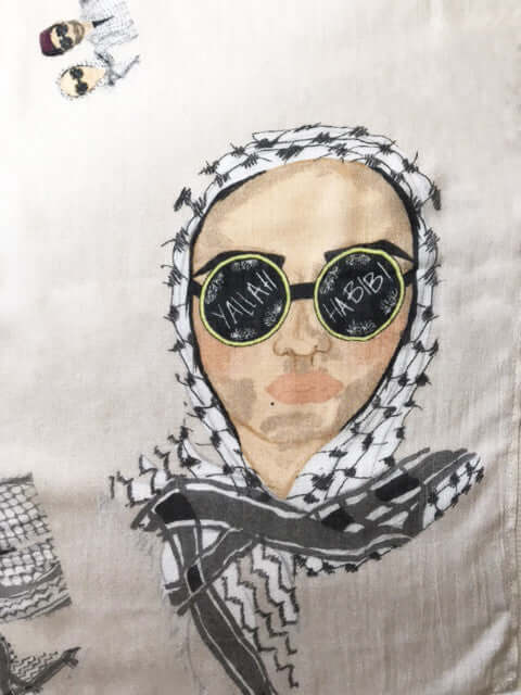 digital_printed_graphics_scarf_with_man_and_woman