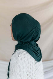 ruching hijab evergreen