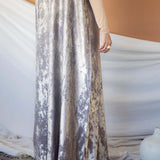 metallic gold abaya - 2 piece SET