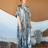 metallic black underdress