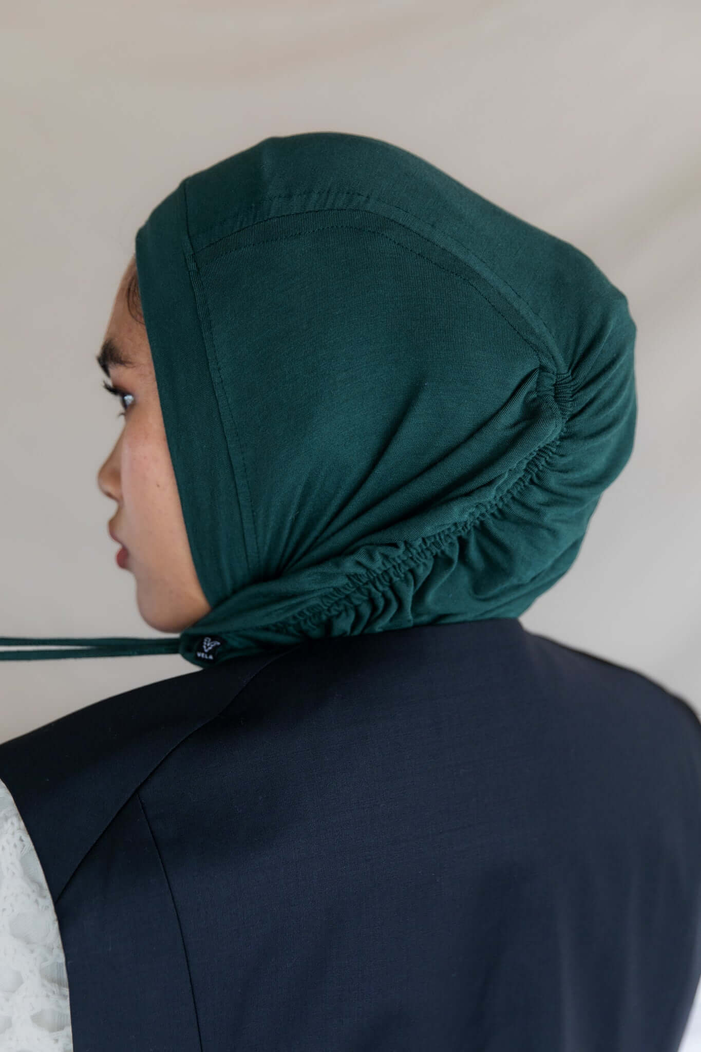 ruching hijab evergreen